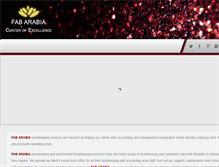 Tablet Screenshot of fab-arabia.com